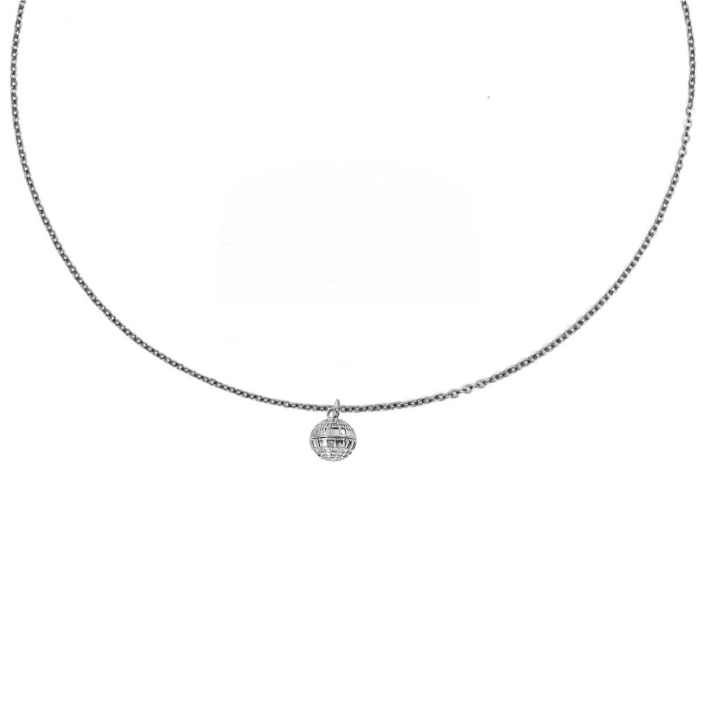 Star Wars "Death Star" Silver Charm Necklace